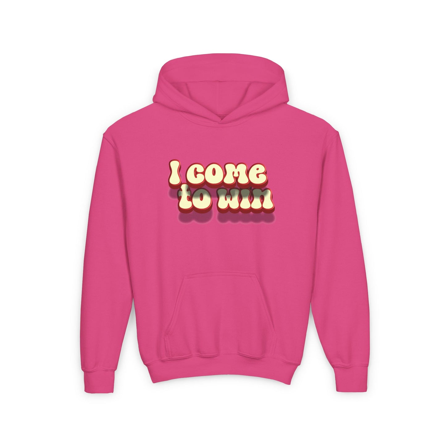 I Come To Win Youth Heavy Blend Hooded Sweatshirt