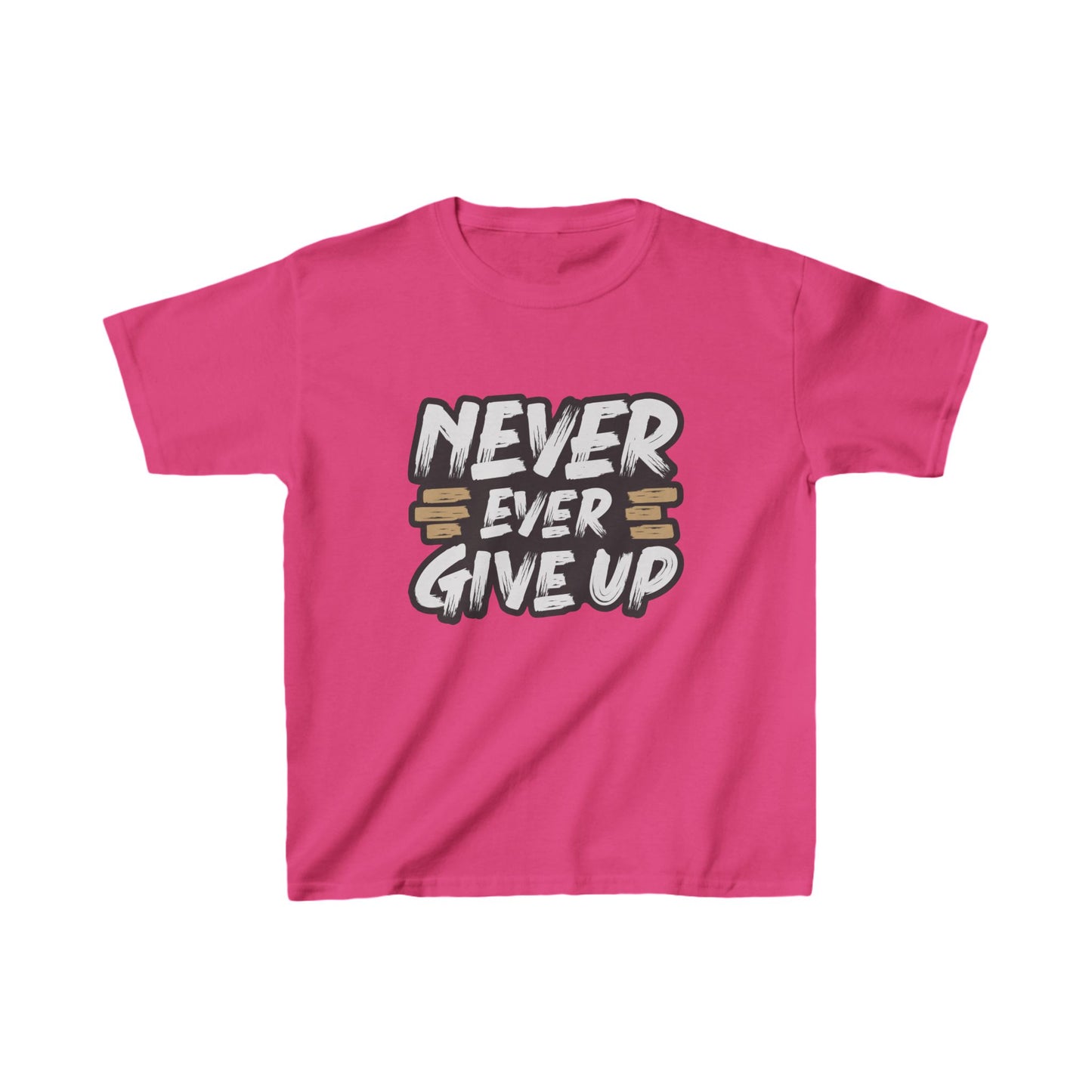 Never Give Up Kids Heavy Cotton™ Tee