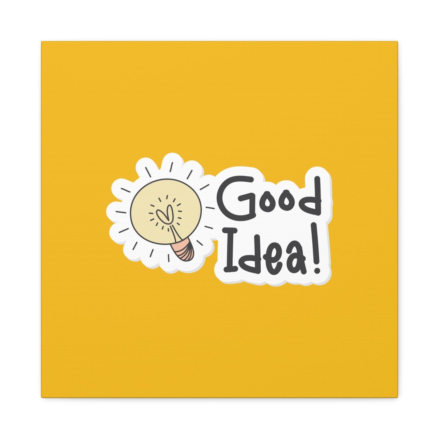 Good Idea Matte Canvas, Stretched, 1.25"