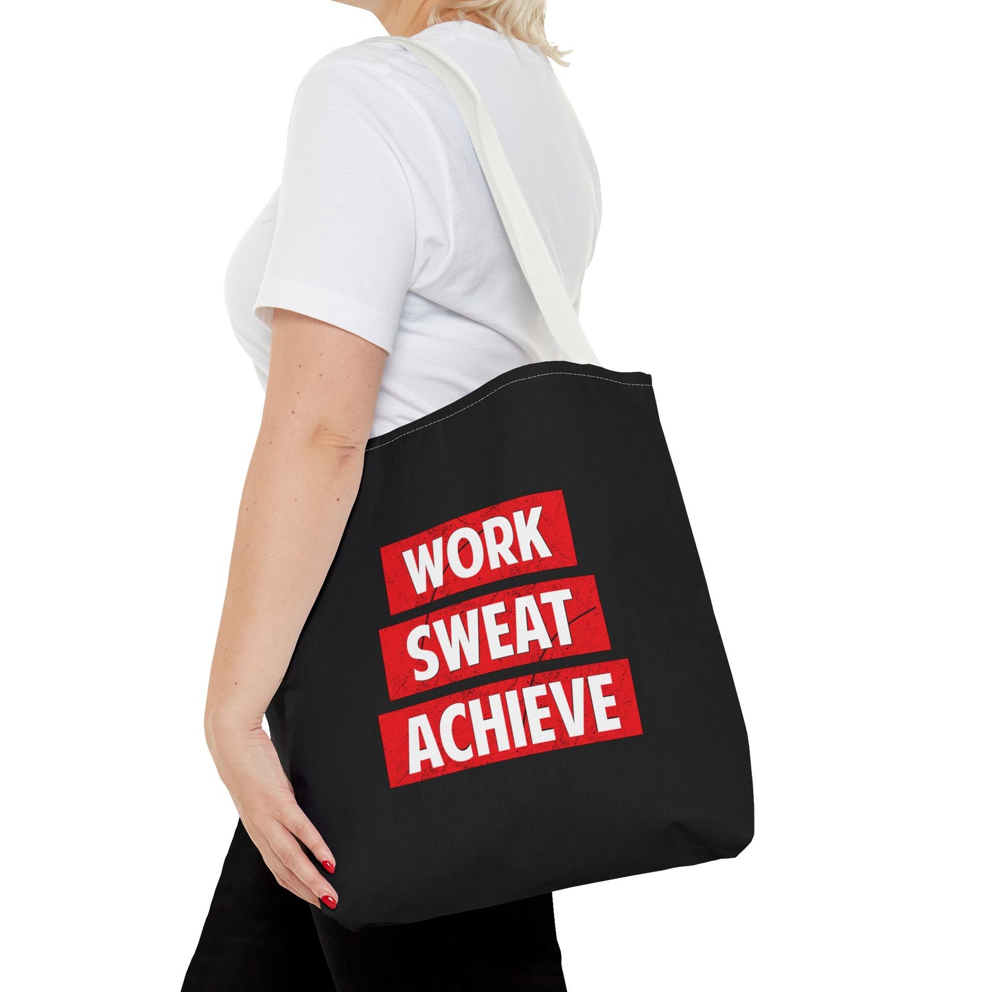 Work Sweat Achieve Tote Bag (AOP)