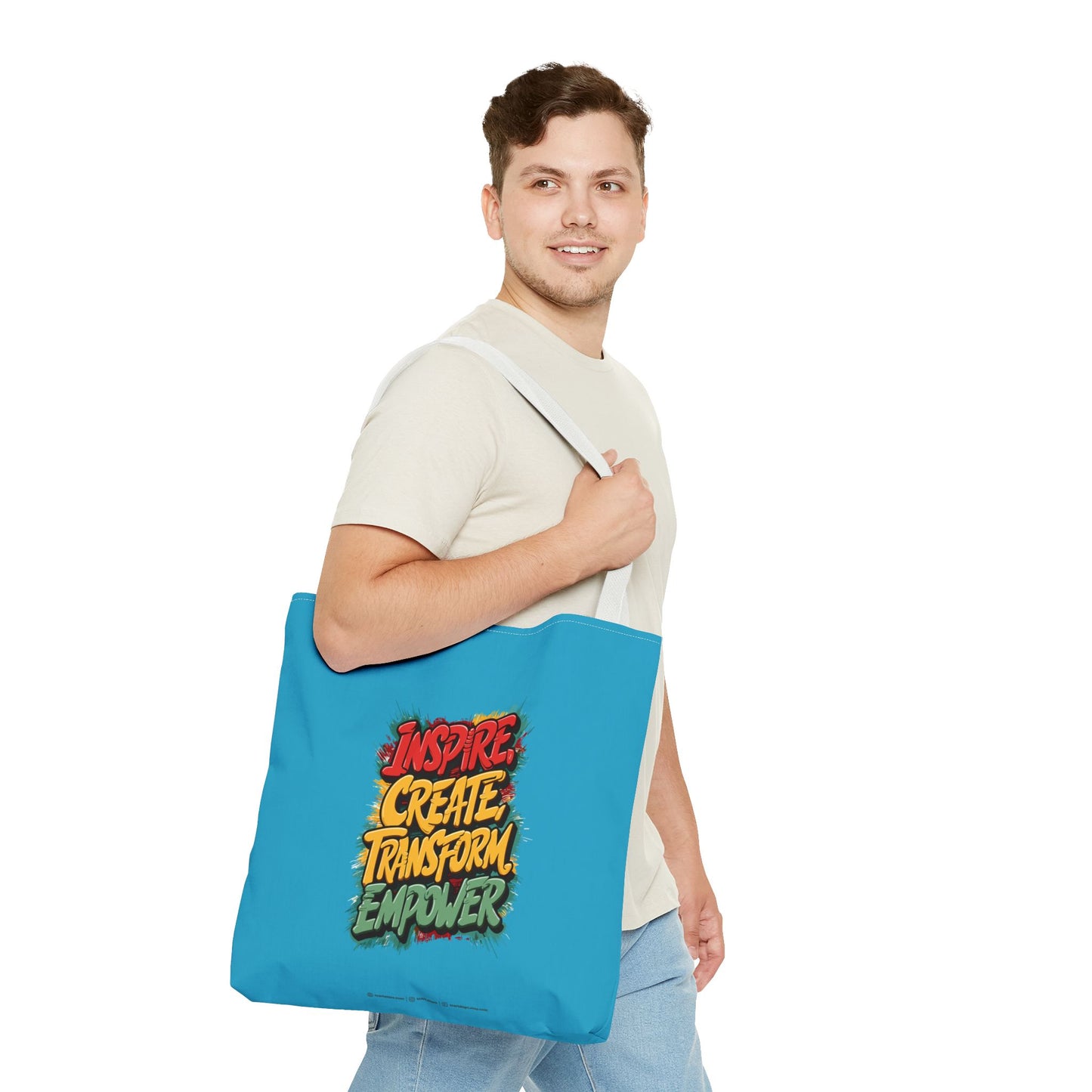 Inspire Create Transform Empower Tote Bag (AOP)