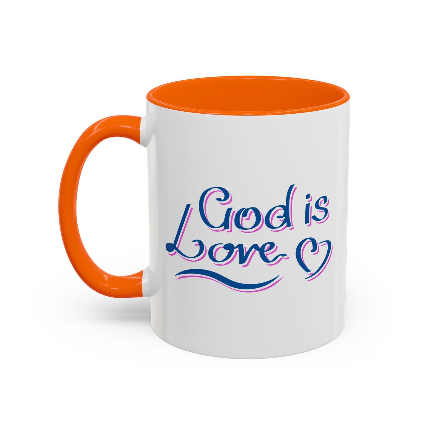 God Is Love Accent Coffee Mug (11, 15oz)