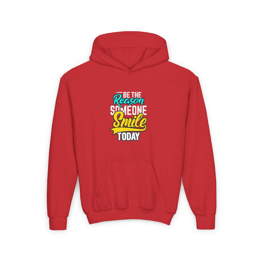 Be The Reason Someone Smile Today Youth Heavy Blend Hooded Sweatshirt