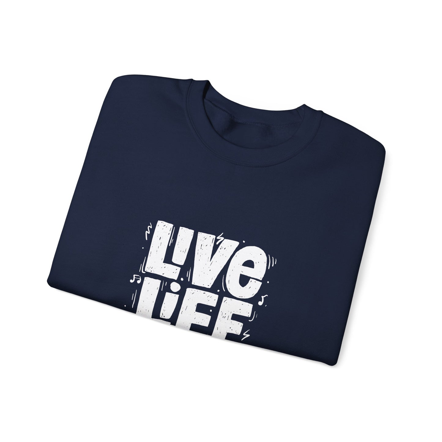 Live Life Loud Unisex Heavy Blend™ Crewneck Sweatshirt