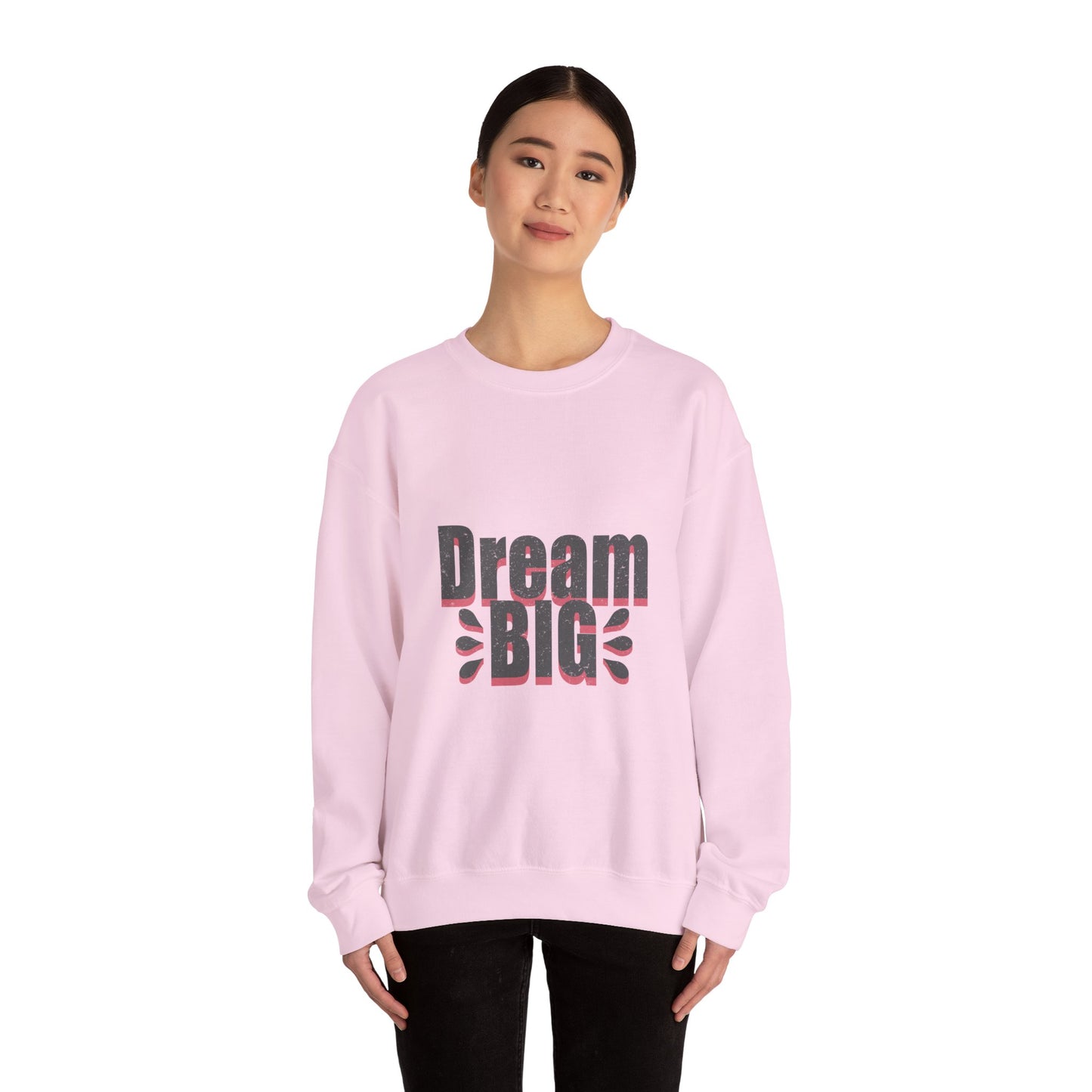 Dream Big Distressed Unisex Heavy Blend™ Crewneck Sweatshirt