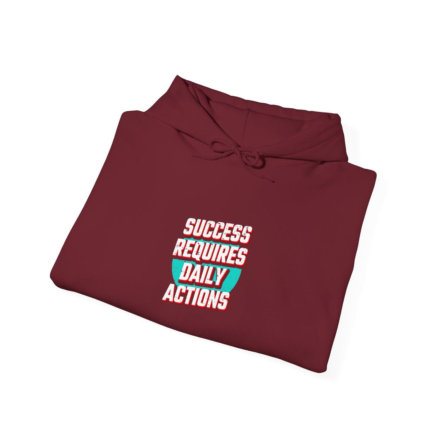 Success Requires Daily Actions Unisex Heavy Blend™ Hooded Sweatshirt