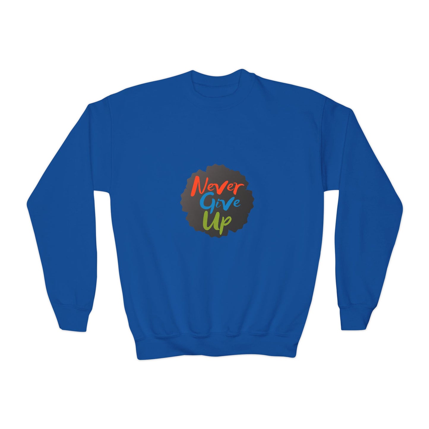 Never Give Up Youth Crewneck Sweatshirt