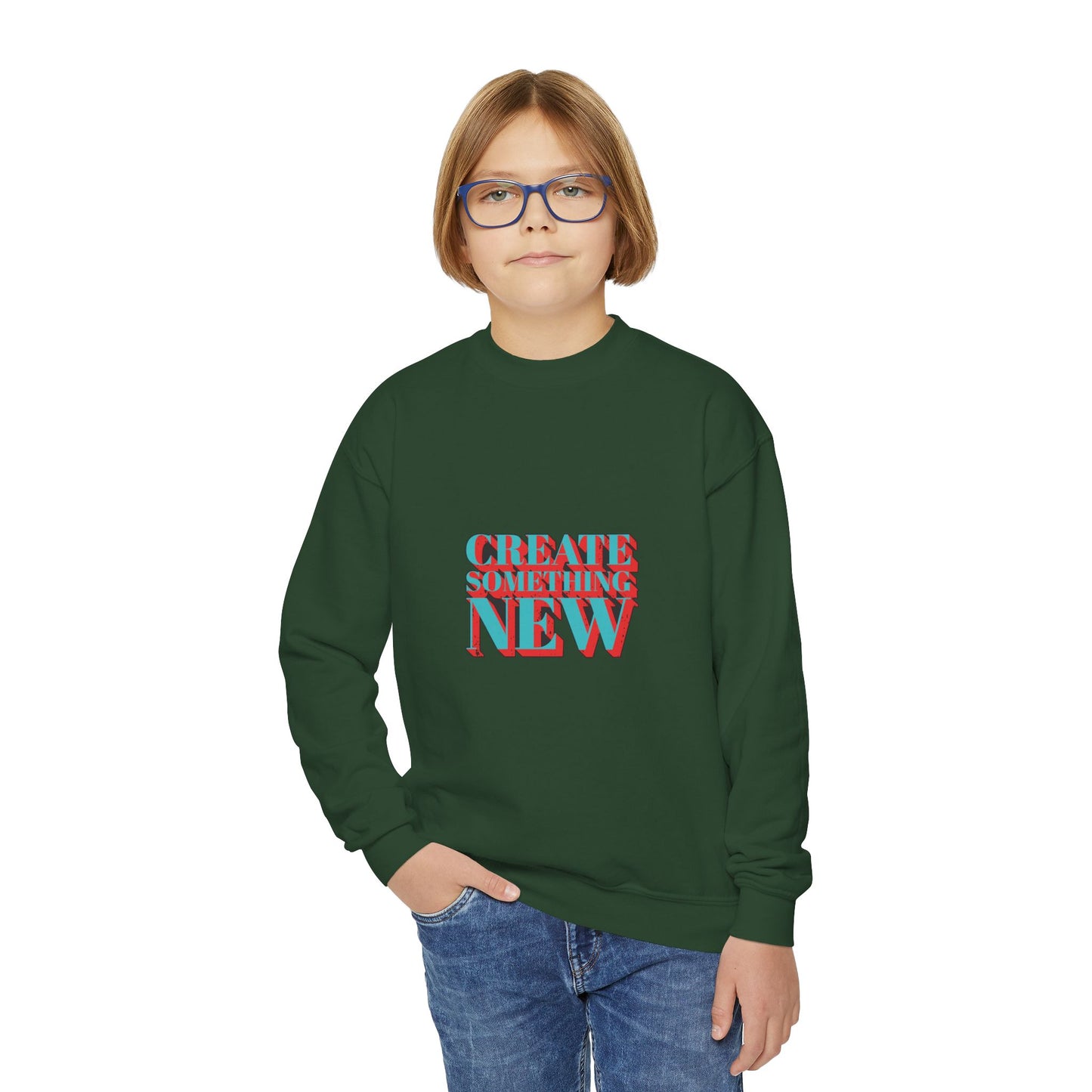 Create Something New Youth Crewneck Sweatshirt