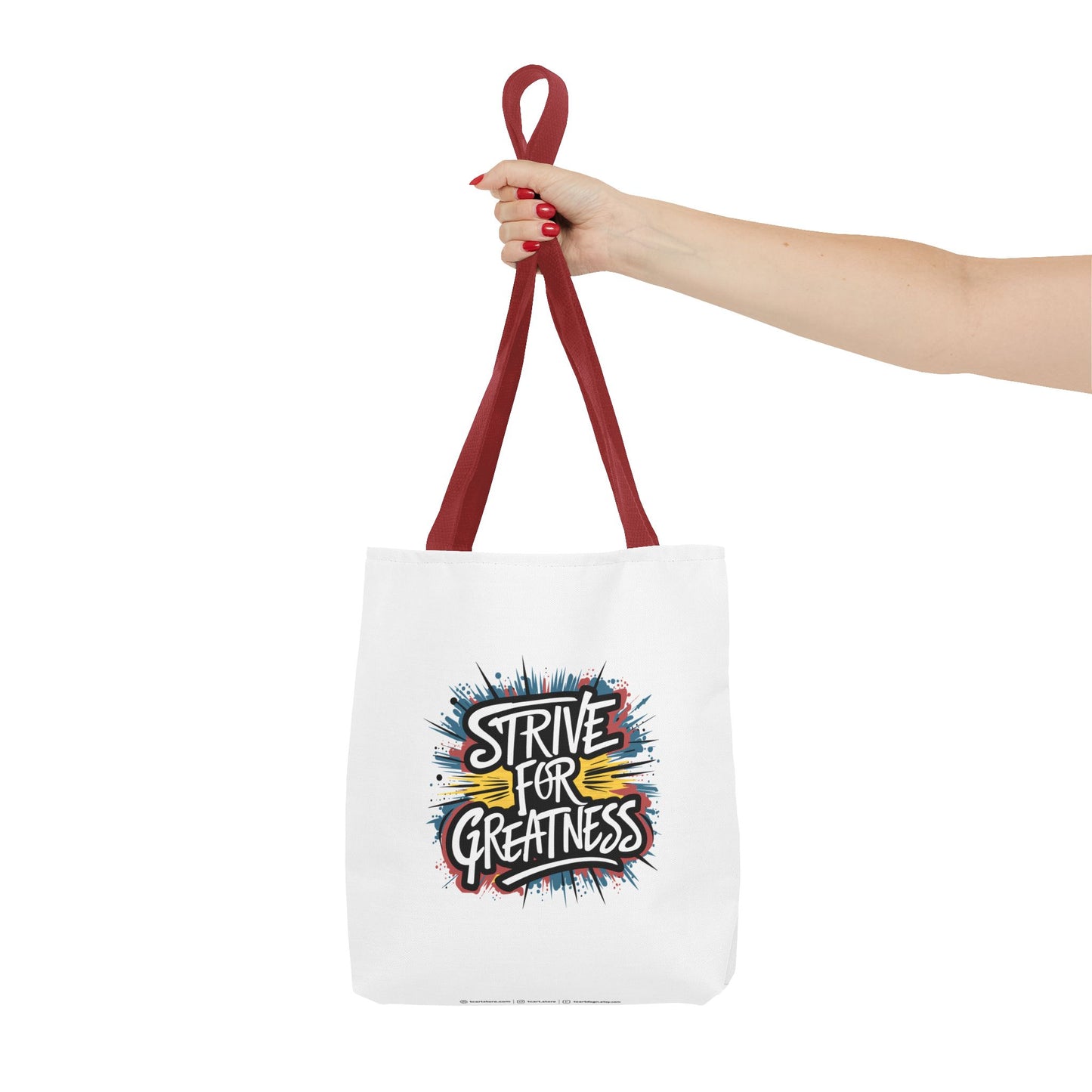 Strive For Greatness Tote Bag (AOP)