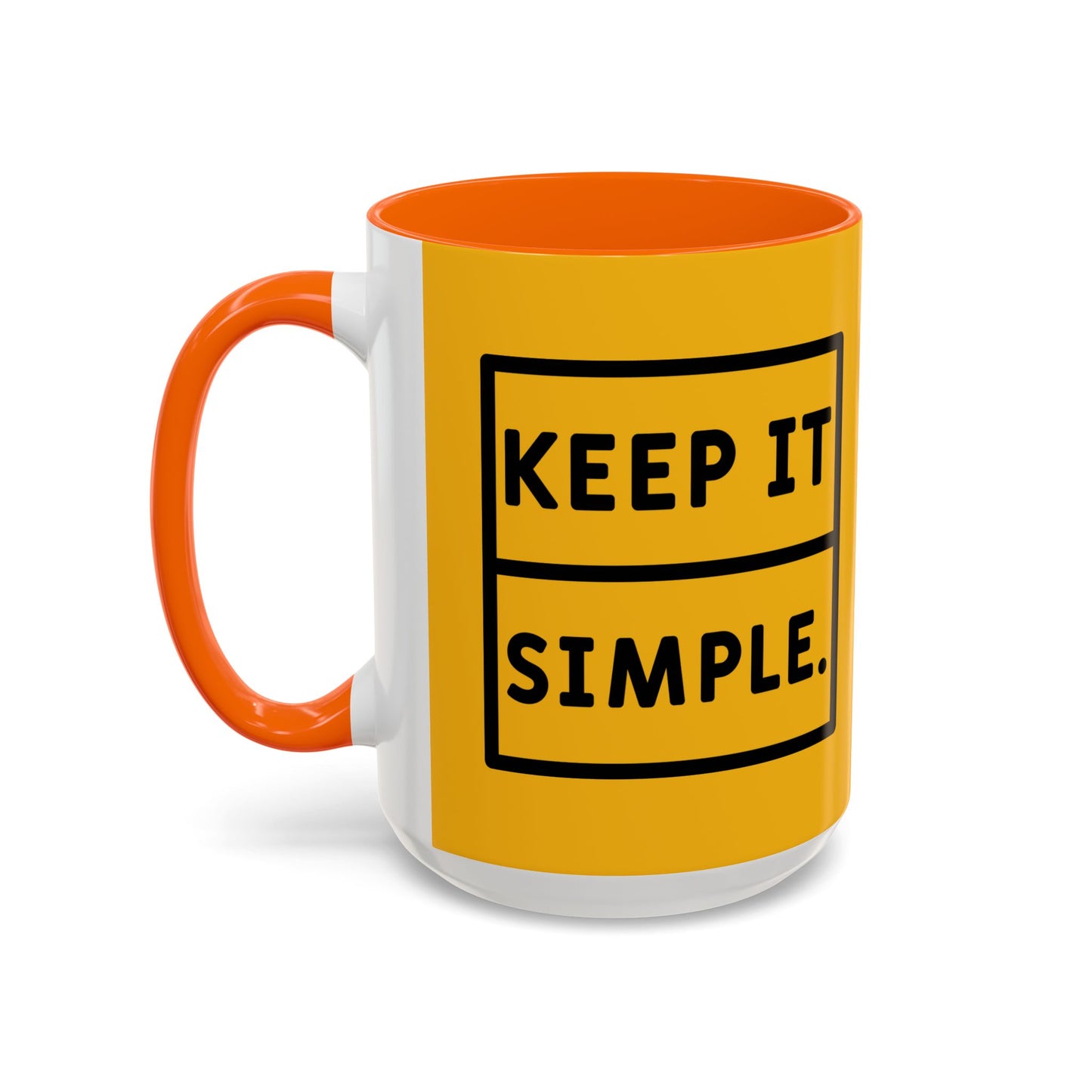 Keep It Simple Accent Coffee Mug (11, 15oz)