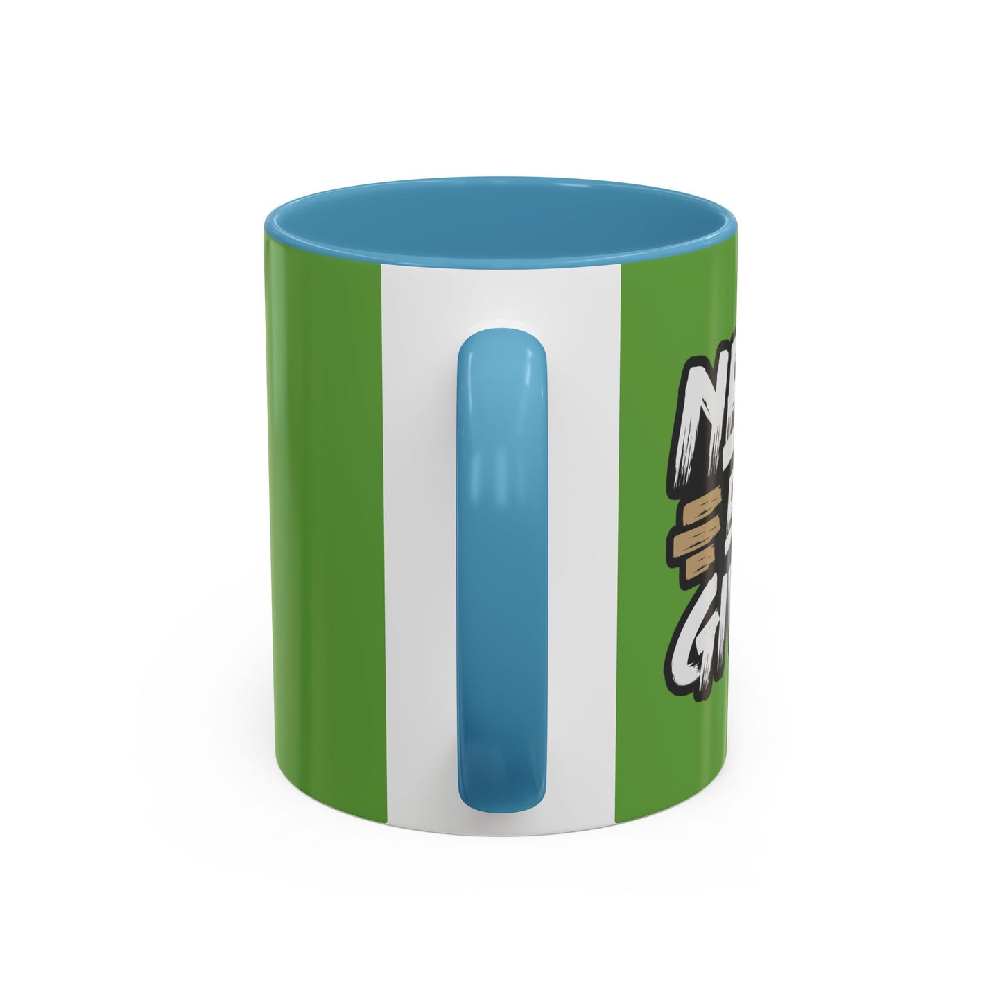 Never Give Up Accent Coffee Mug (11, 15oz)