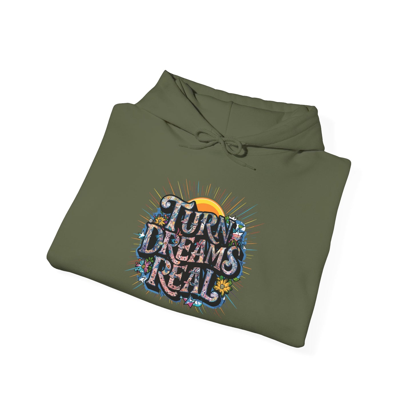 Turns Dreams Real Unisex Heavy Blend™ Hooded Sweatshirt