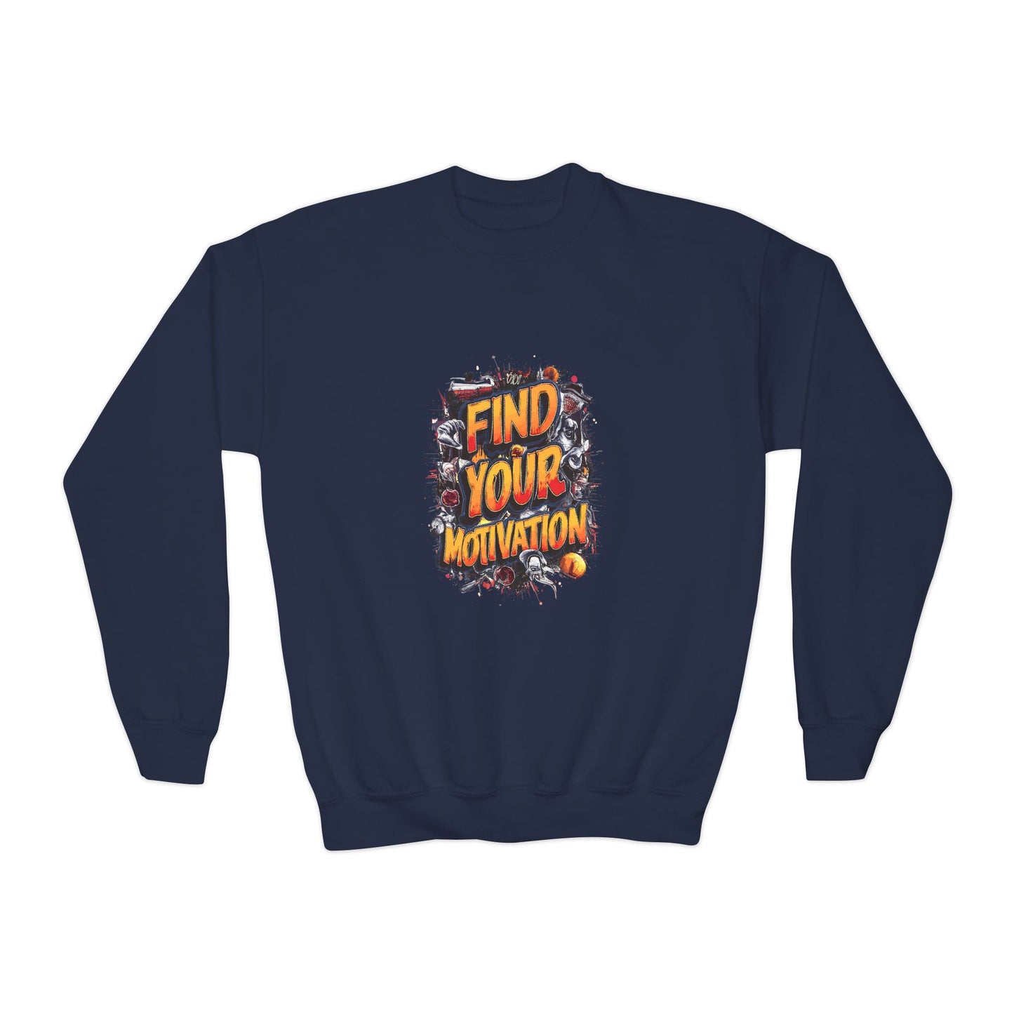 Find Your Motivation Youth Crewneck Sweatshirt