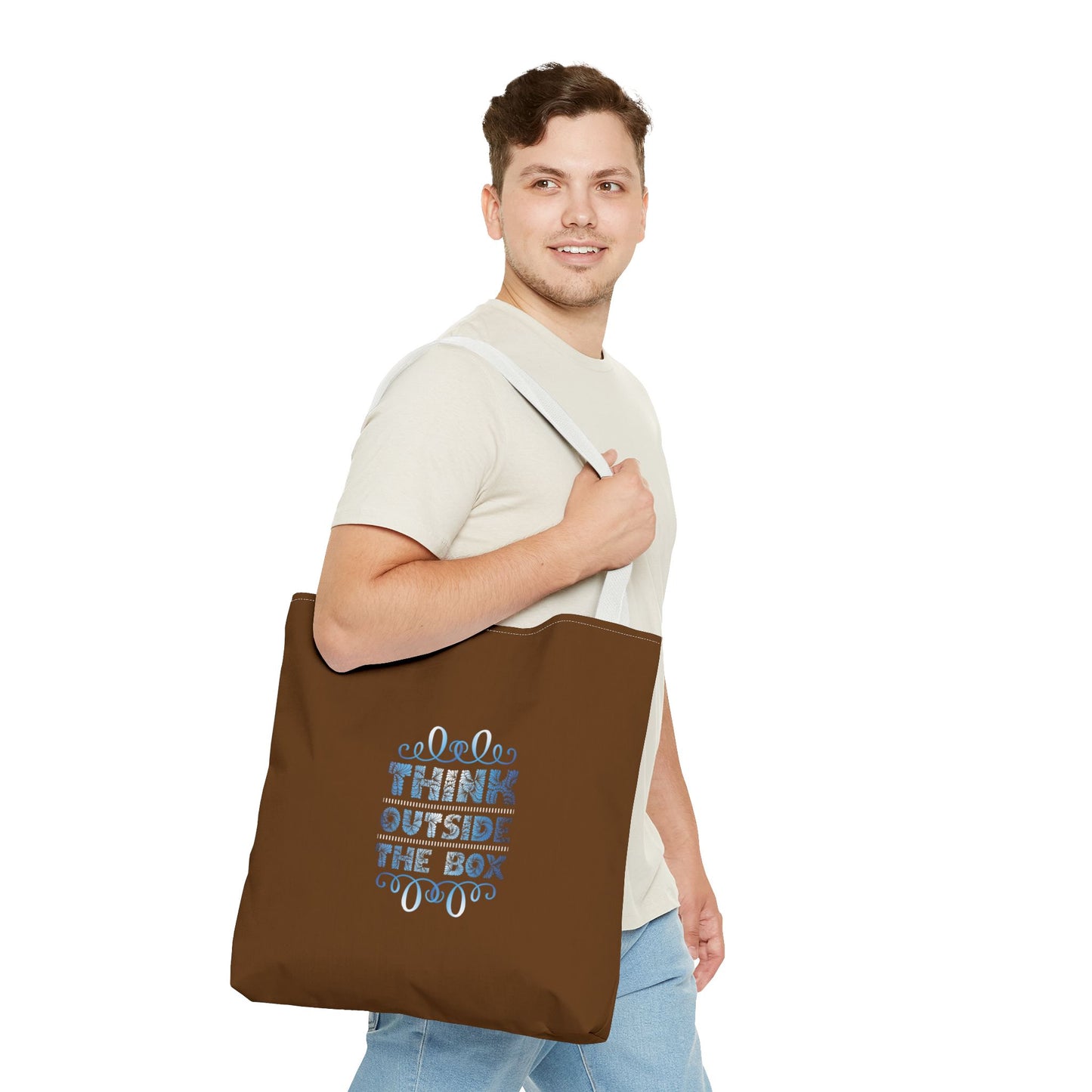 Think Outside The Box Tote Bag (AOP)