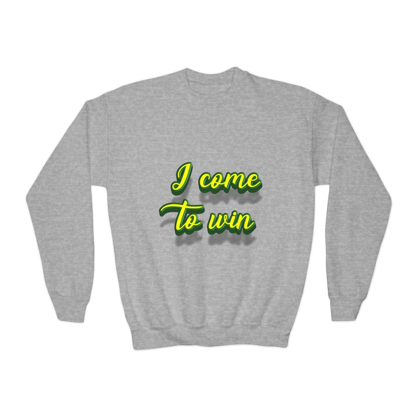 I Come To Win Youth Crewneck Sweatshirt