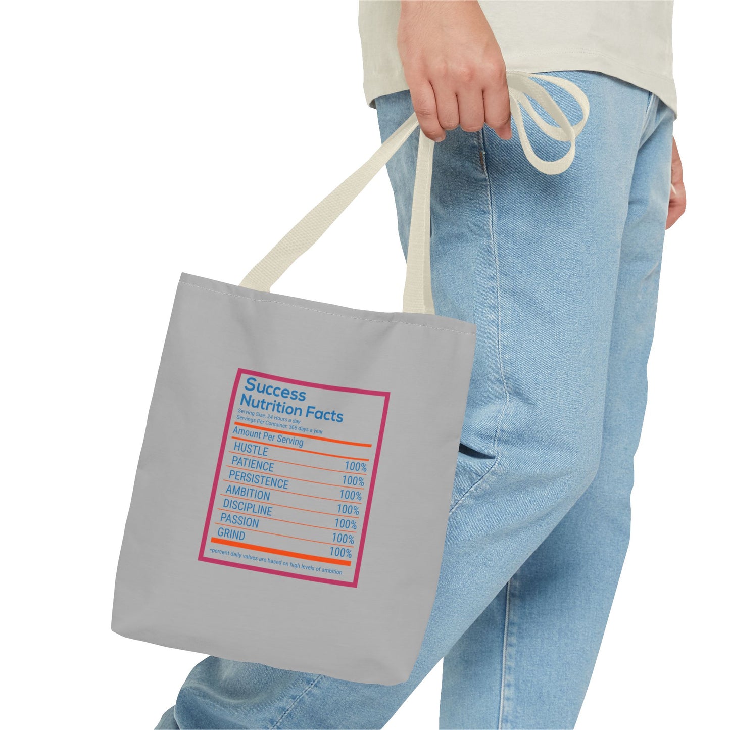 Success Nutrition Facts Tote Bag (AOP)