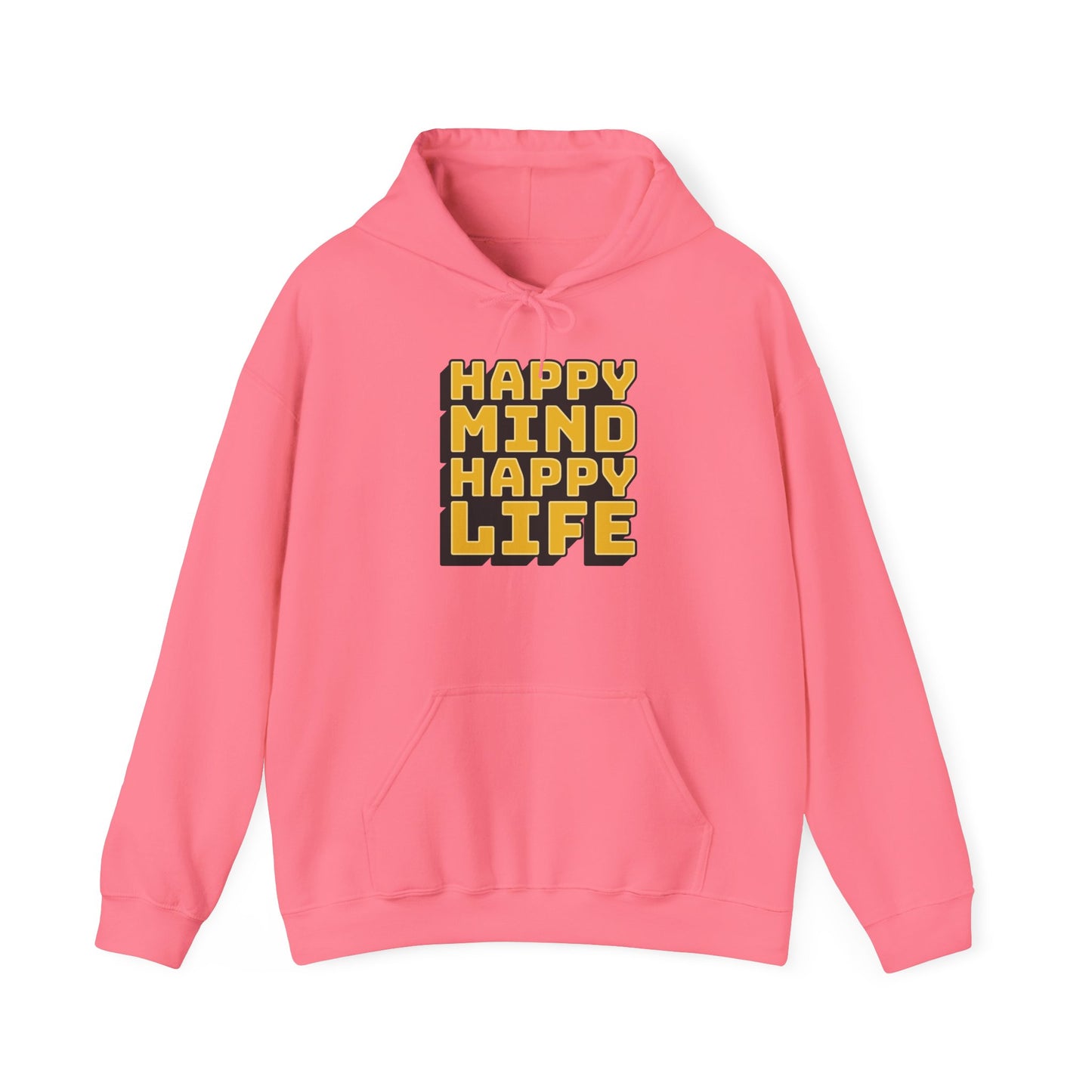 Happy Mind Happy Life Unisex Heavy Blend™ Hooded Sweatshirt