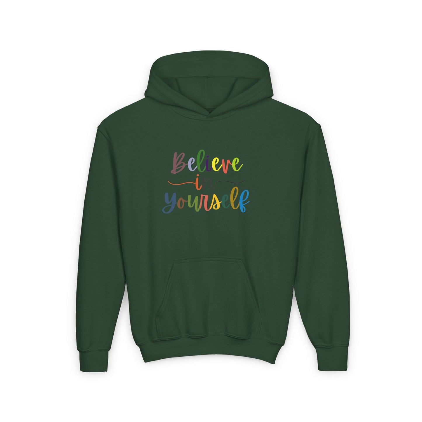 Believe In Your Self Youth Heavy Blend Hooded Sweatshirt