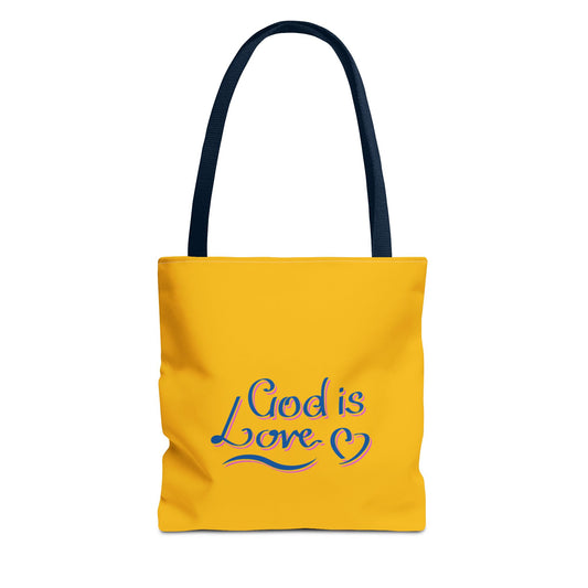 God Is Love Tote Bag (AOP)