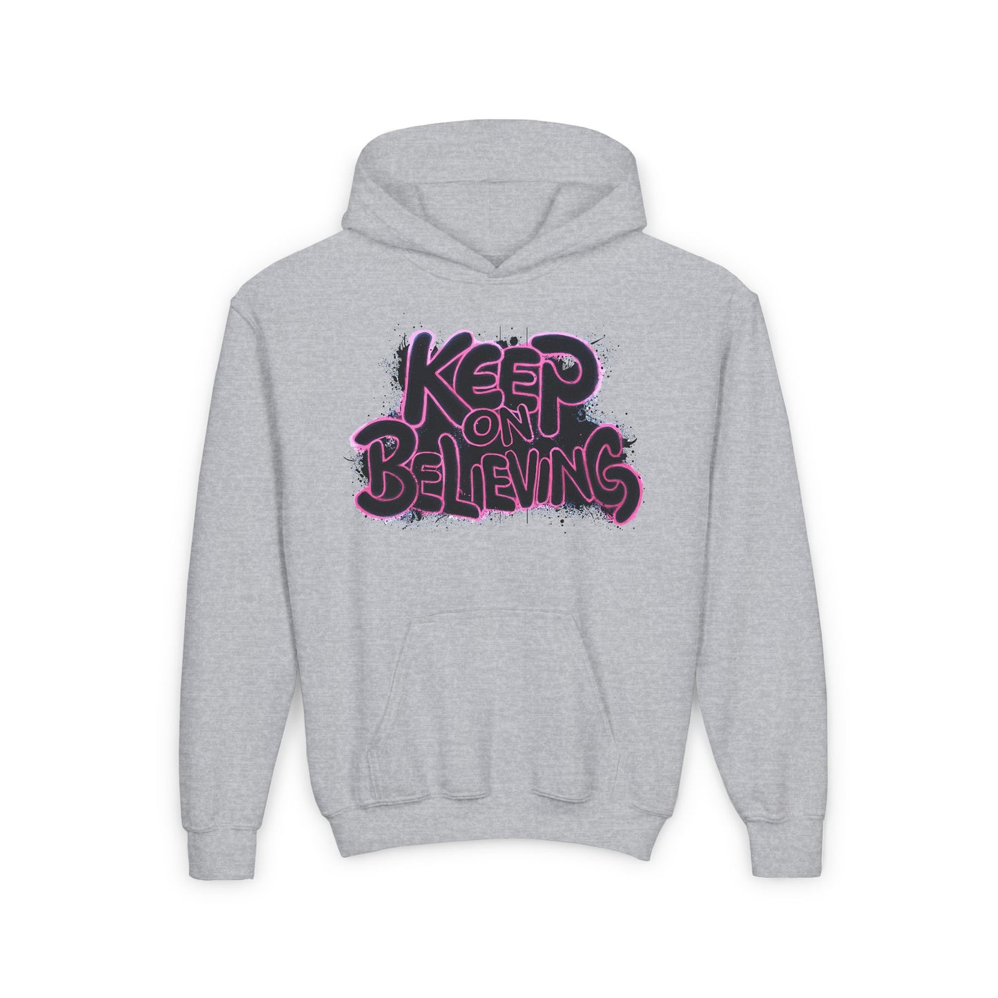 Keep On Believing Youth Heavy Blend Hooded Sweatshirt