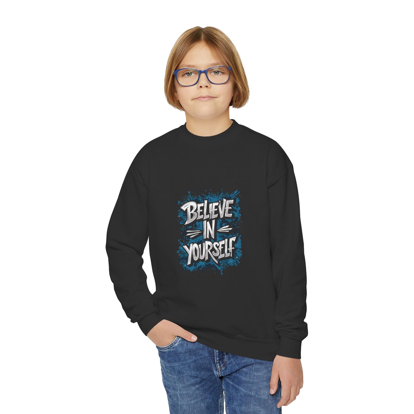 Believe In Yourself Youth Crewneck Sweatshirt