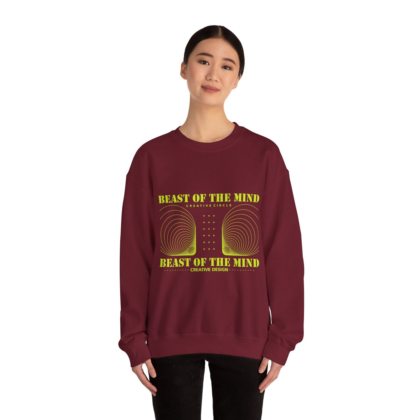 Beast Of The Mind Creative Circle Unisex Heavy Blend™ Crewneck Sweatshirt