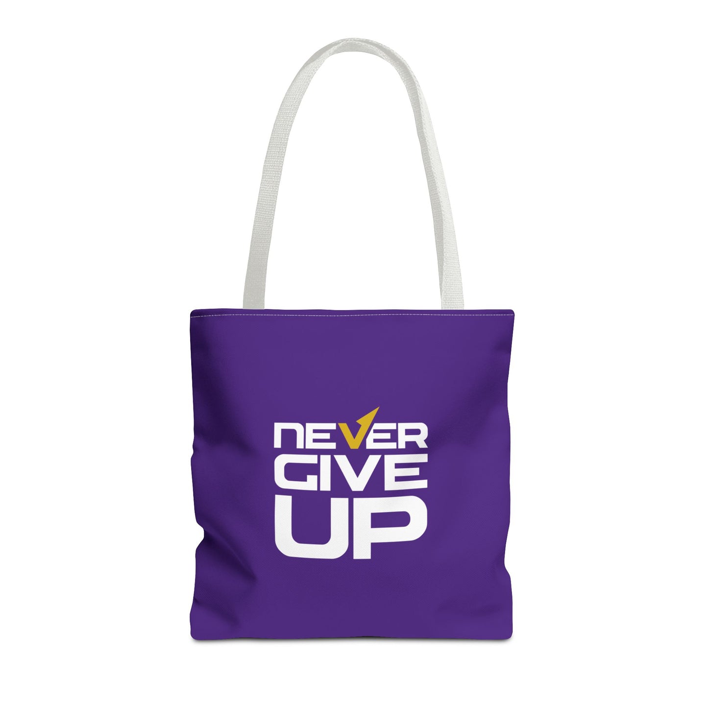 Never Give Up Tote Bag (AOP)