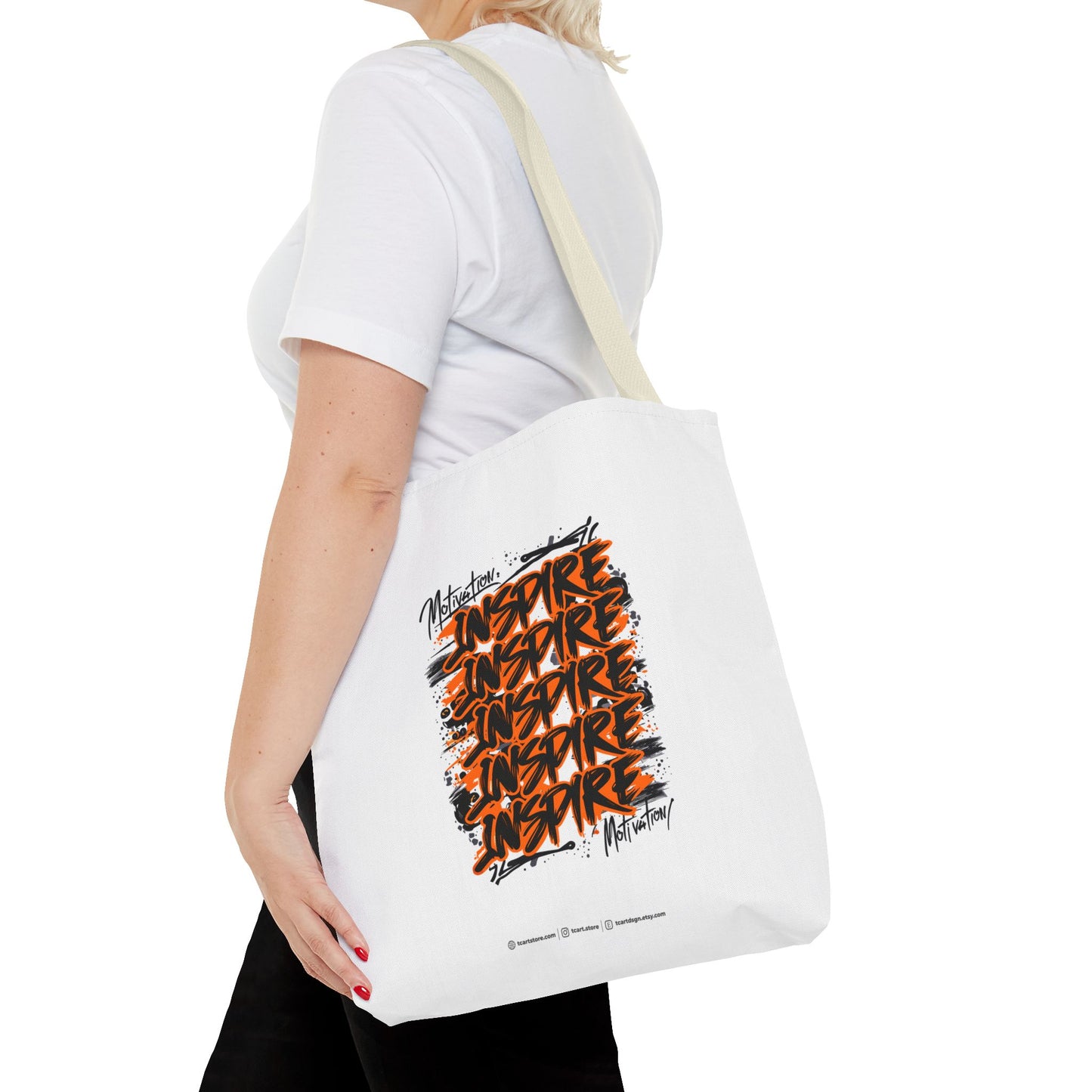 Motivation Inspire Motivation Tote Bag (AOP)
