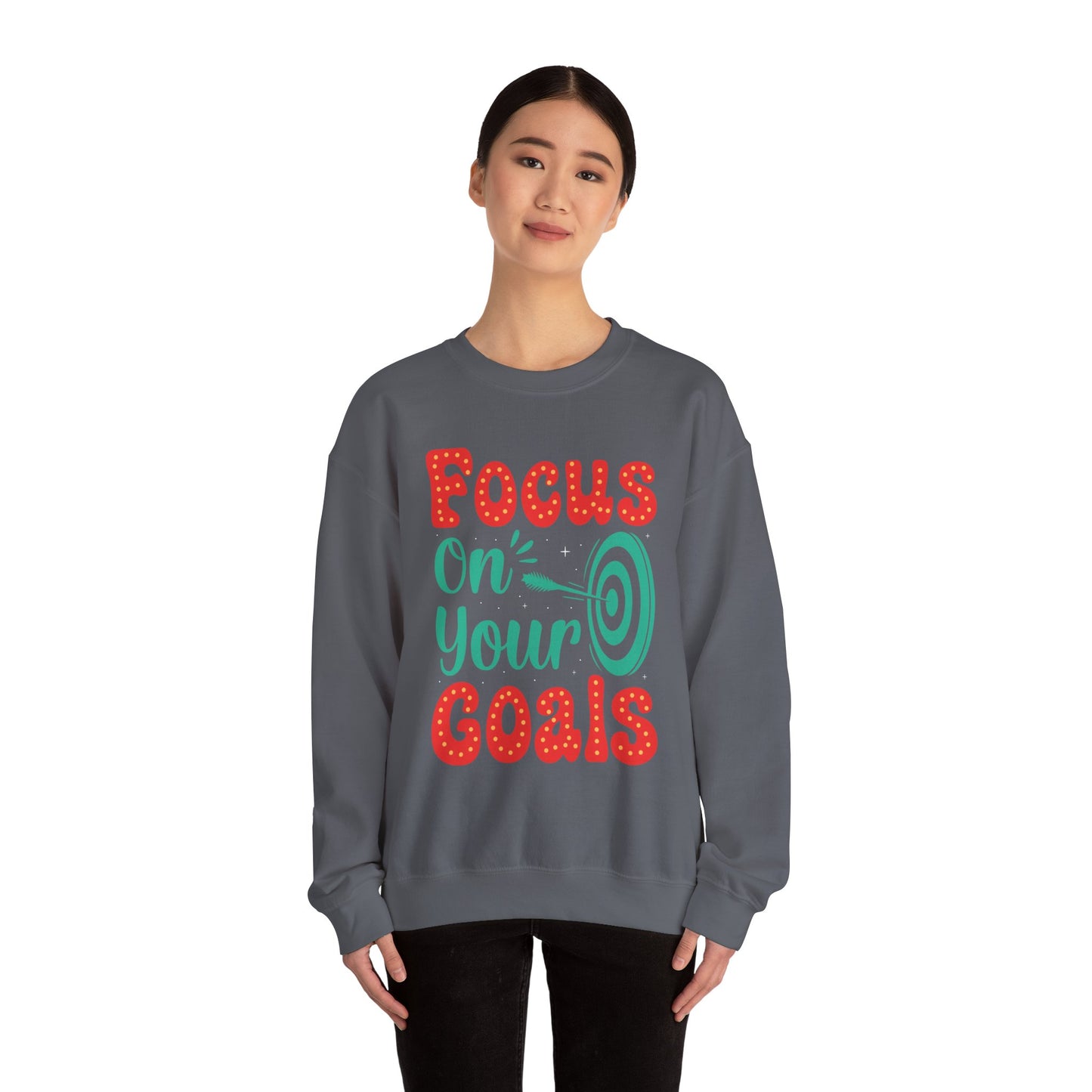 Focus On Your Goals Unisex Heavy Blend™ Crewneck Sweatshirt