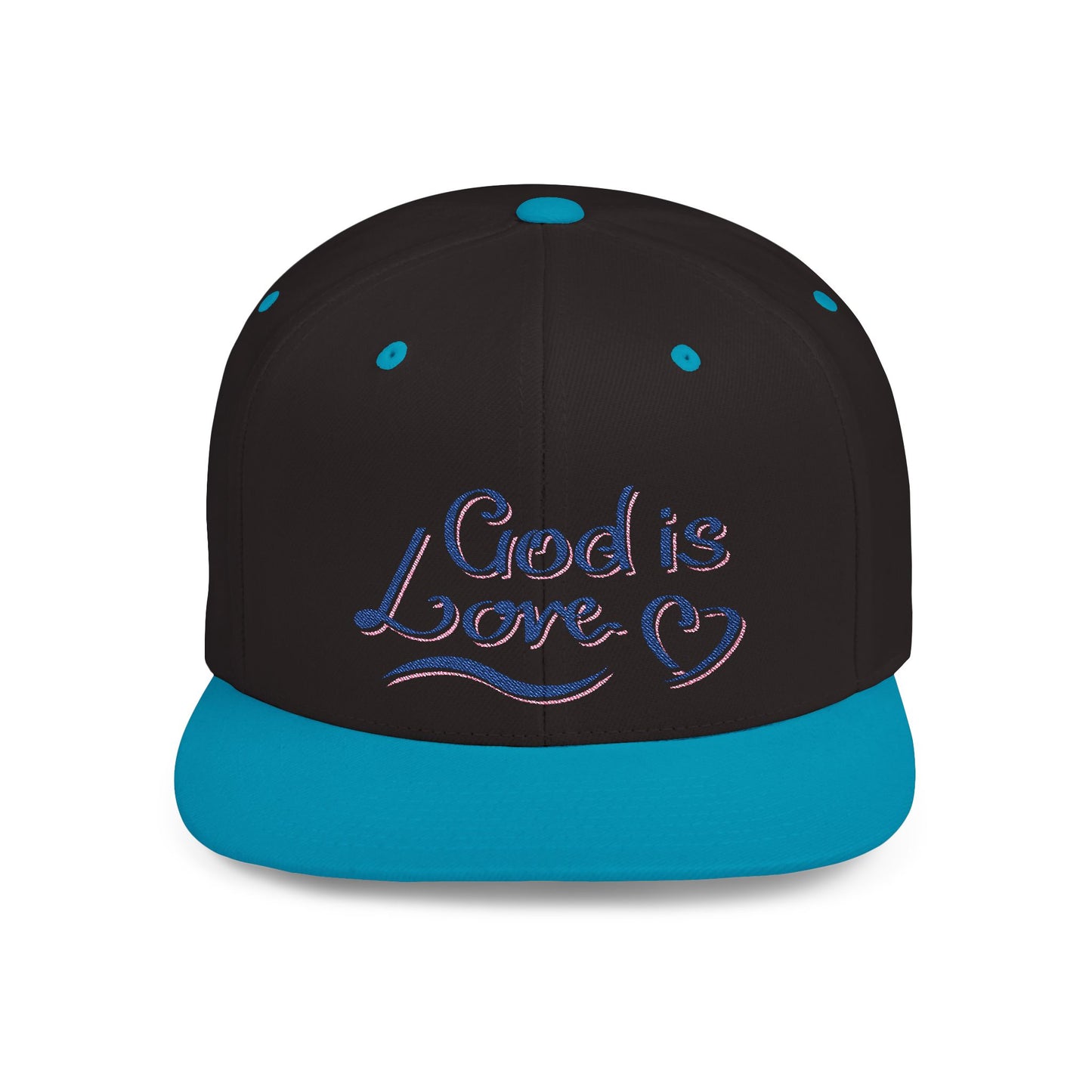 God Is Love Flat Bill Snapback