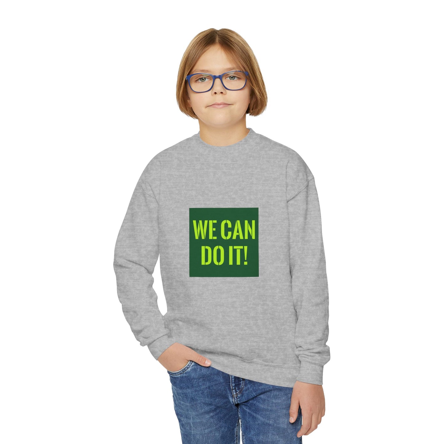 We Can Do It Youth Crewneck Sweatshirt