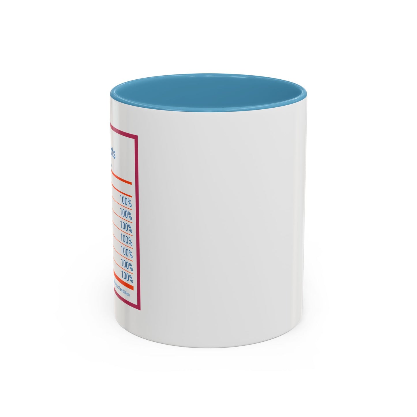 Success Nutrition Facts Accent Coffee Mug (11, 15oz)