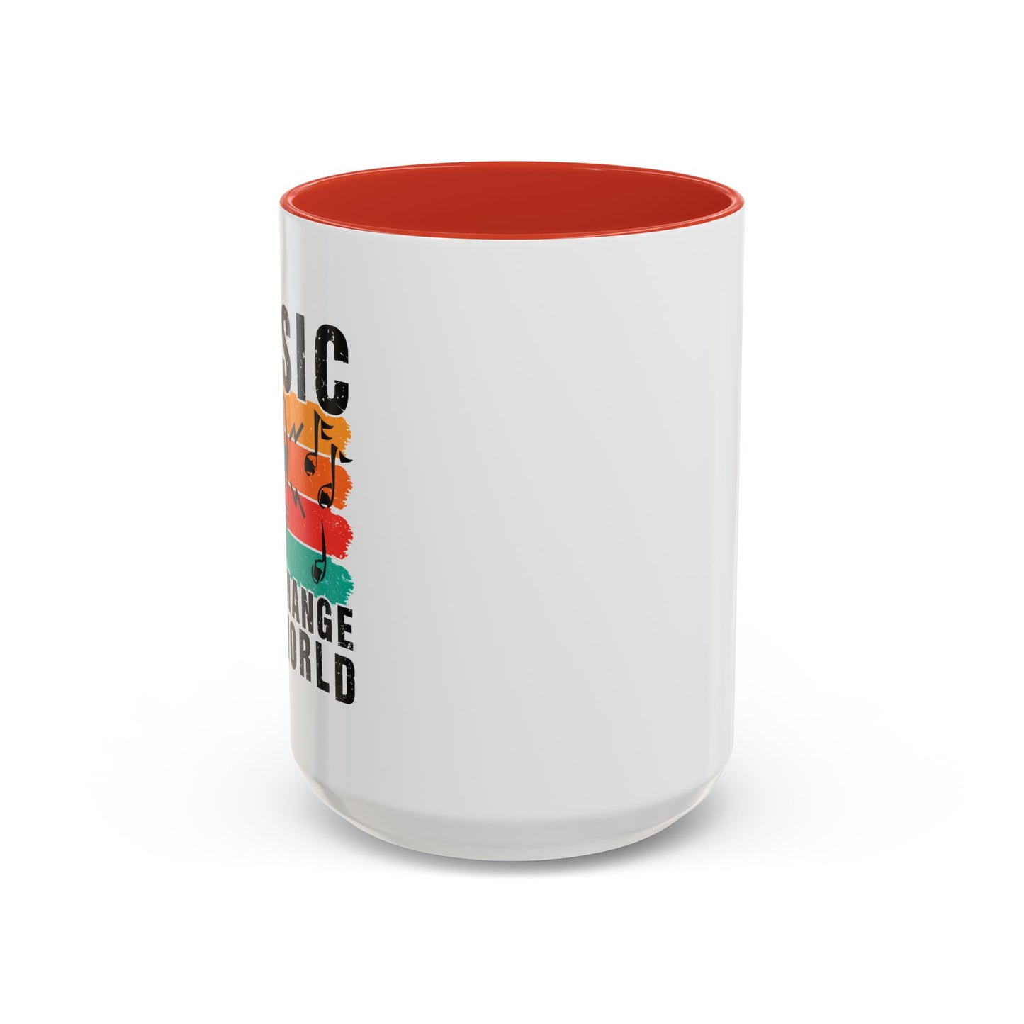 Music Can Change The World Accent Coffee Mug (11, 15oz)