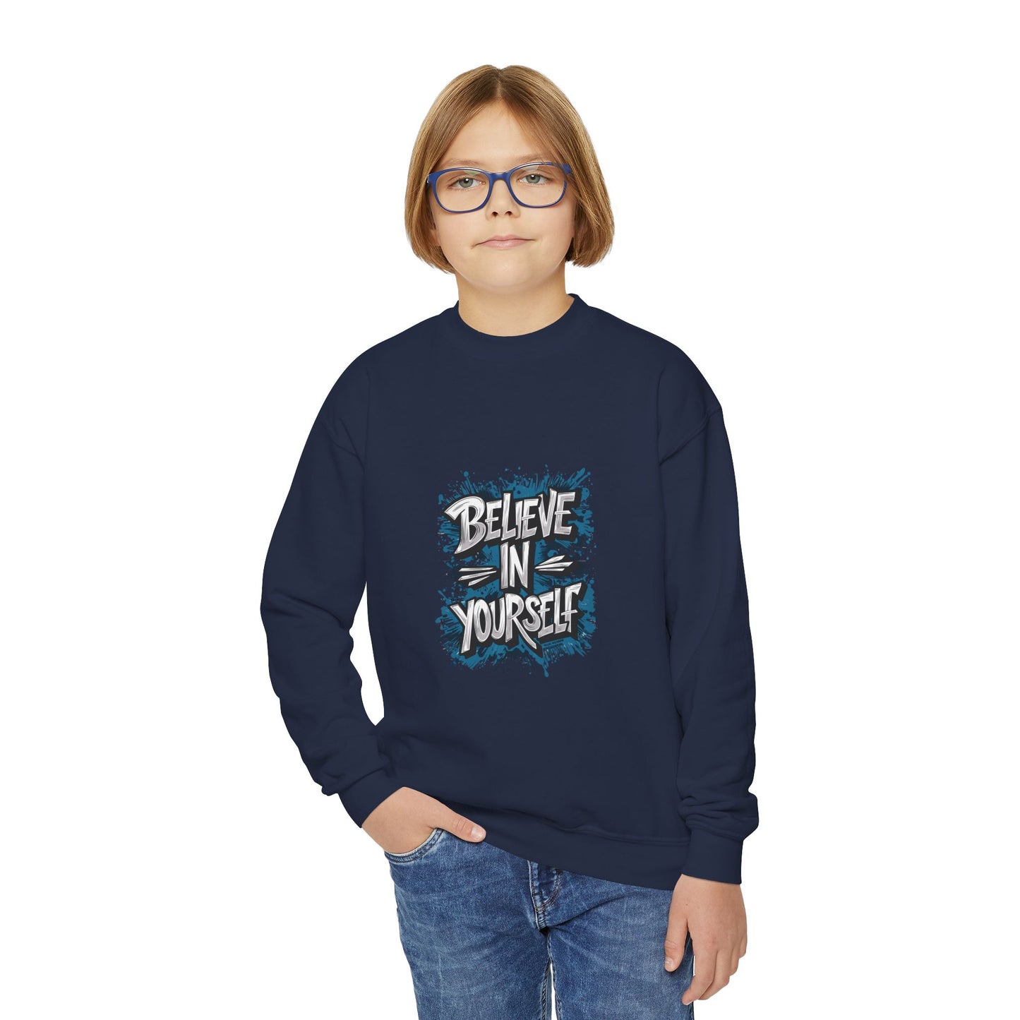 Believe In Yourself Youth Crewneck Sweatshirt