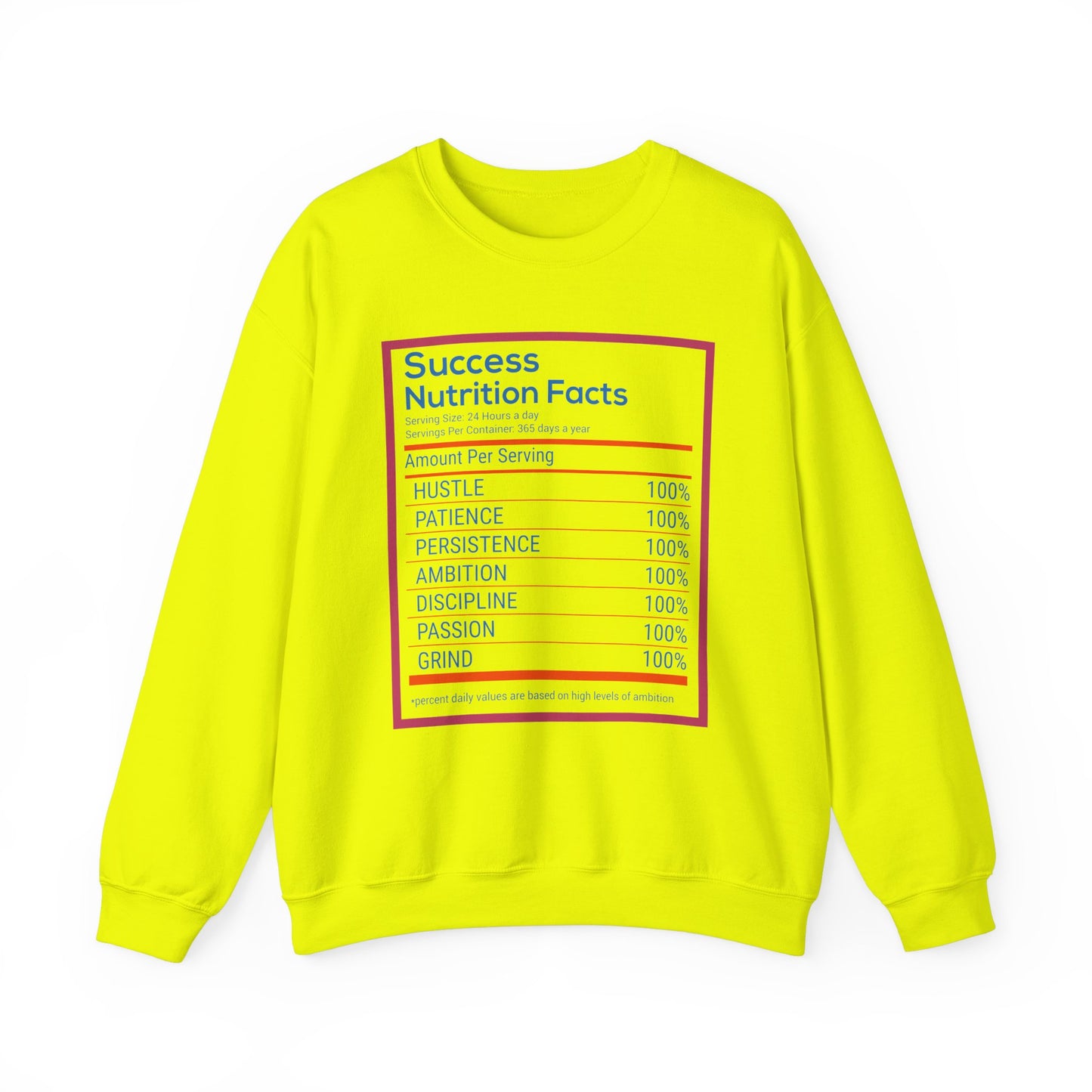 Success Nutrition Facts Unisex Heavy Blend™ Crewneck Sweatshirt