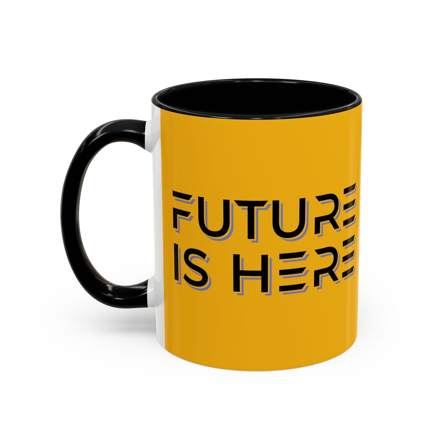 Future Is Here Accent Coffee Mug (11, 15oz)