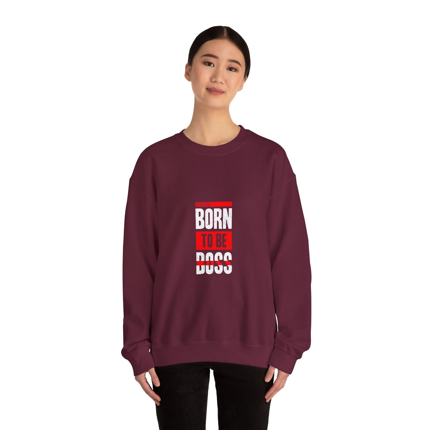 Born To Be Boss Unisex Heavy Blend™ Crewneck Sweatshirt