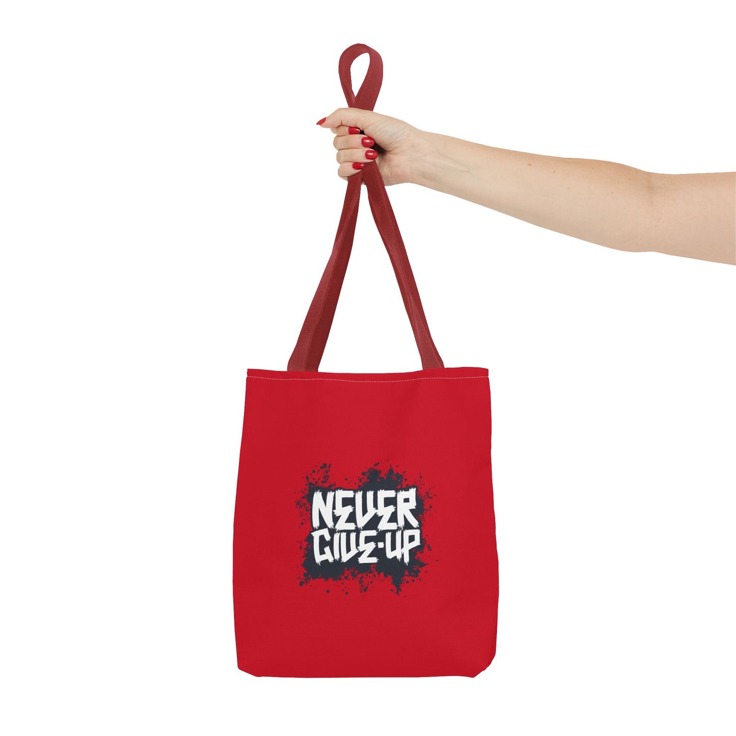 Never Give Up Tote Bag (AOP)