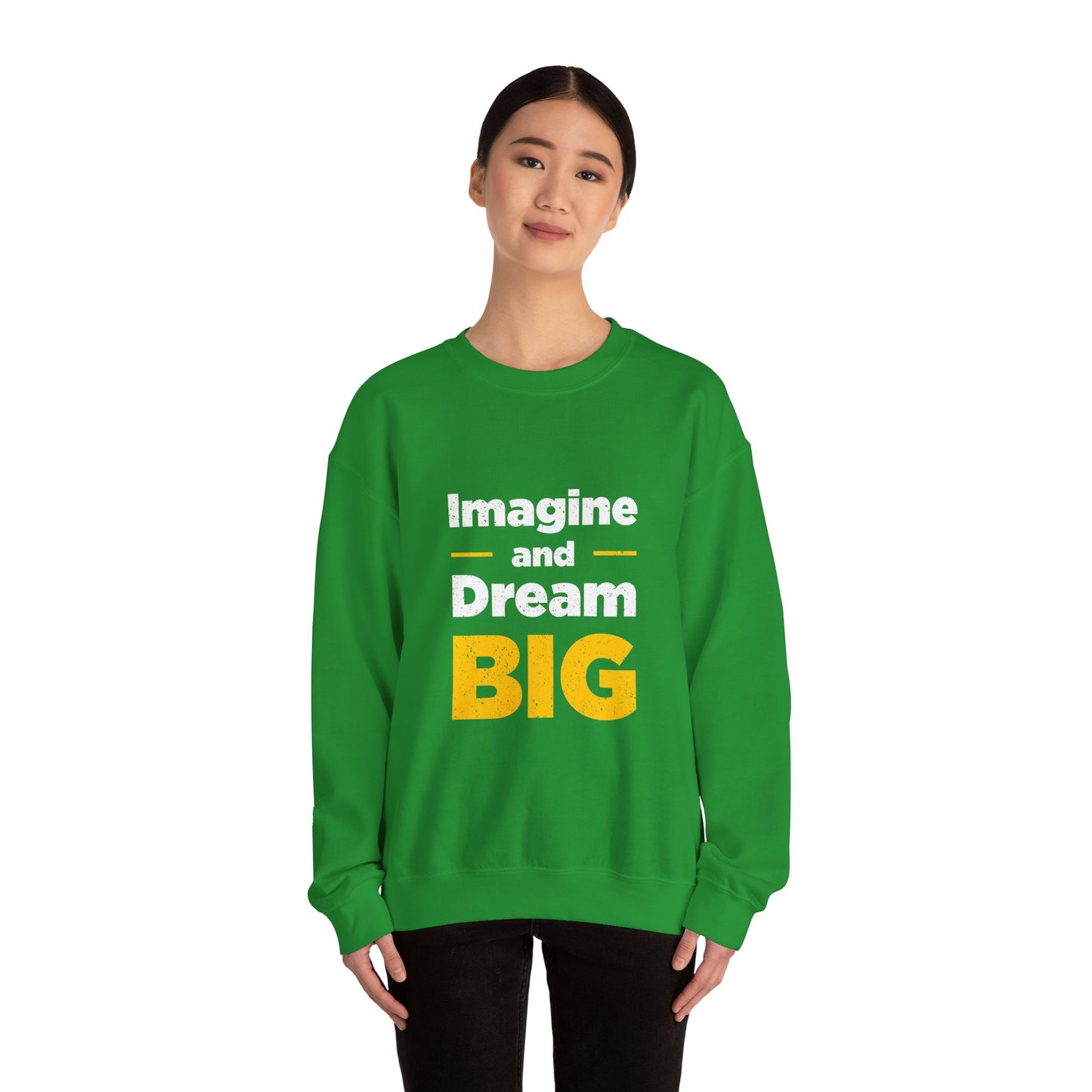Imagine And Dream Big Unisex Heavy Blend™ Crewneck Sweatshirt