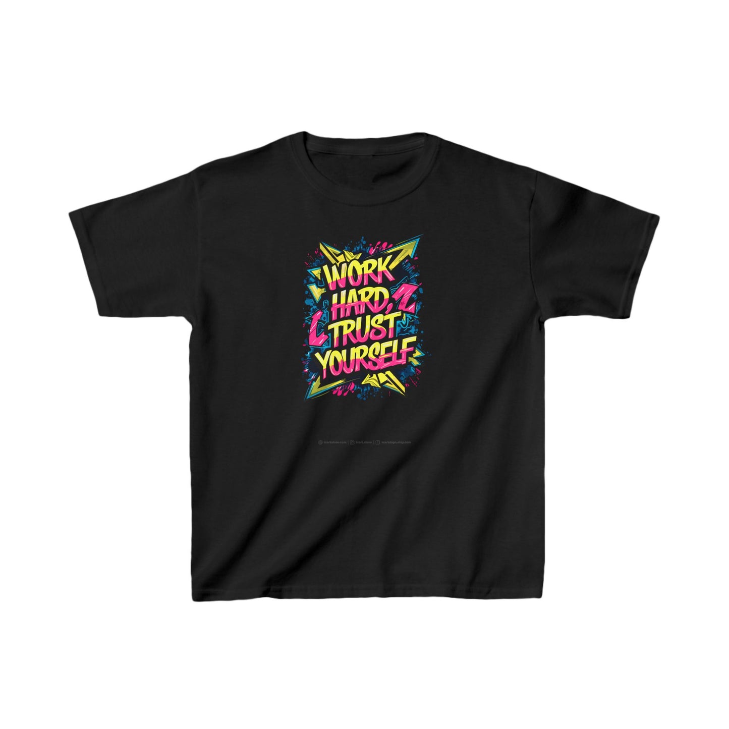 Work Hard Trust Yourself Kids Heavy Cotton™ Tee