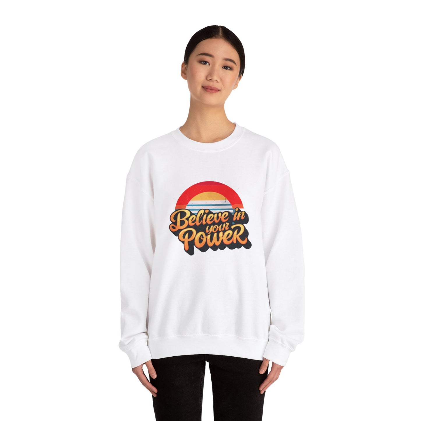 Believe In Your Power Unisex Heavy Blend™ Crewneck Sweatshirt