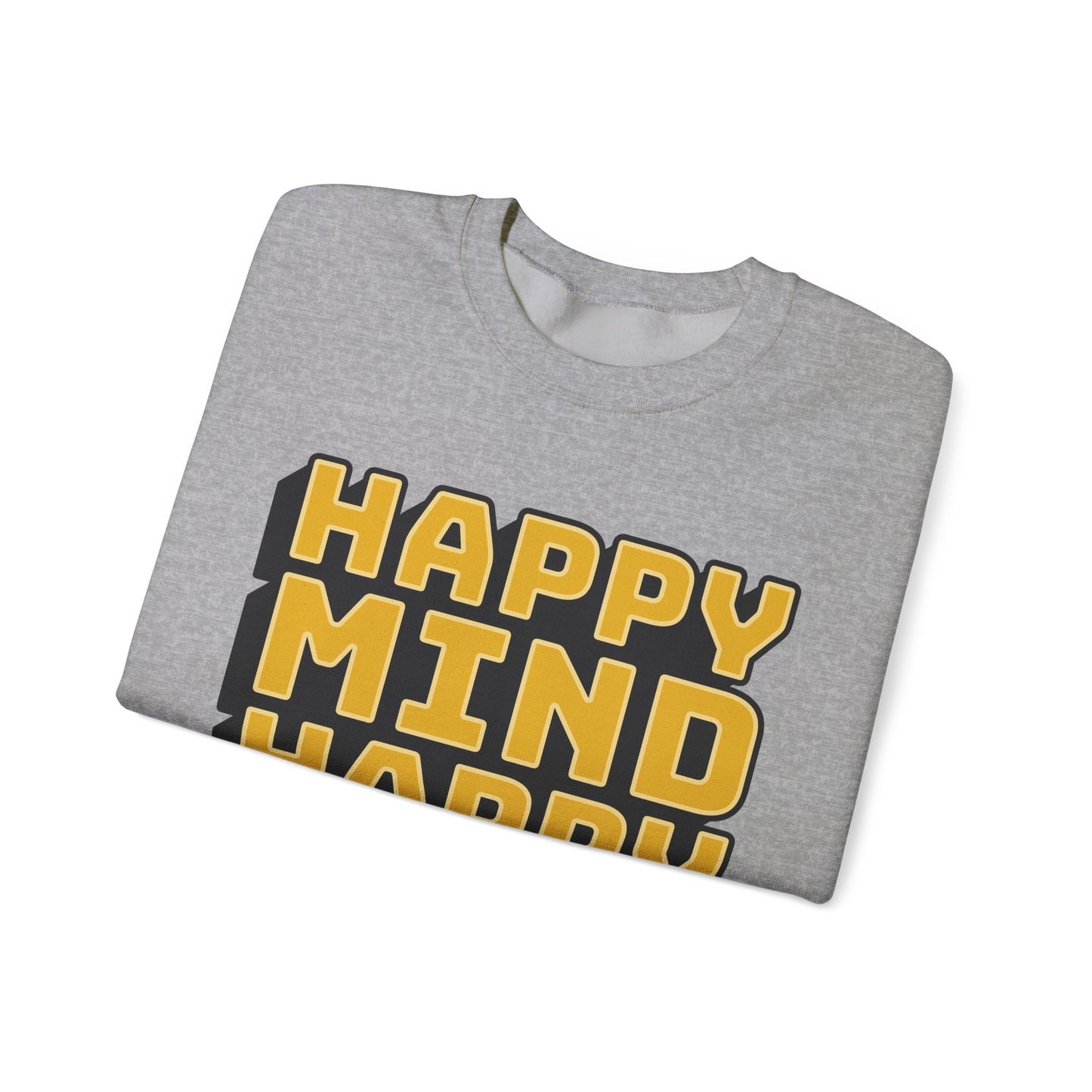 Happy Mind Happy Life Unisex Heavy Blend™ Crewneck Sweatshirt