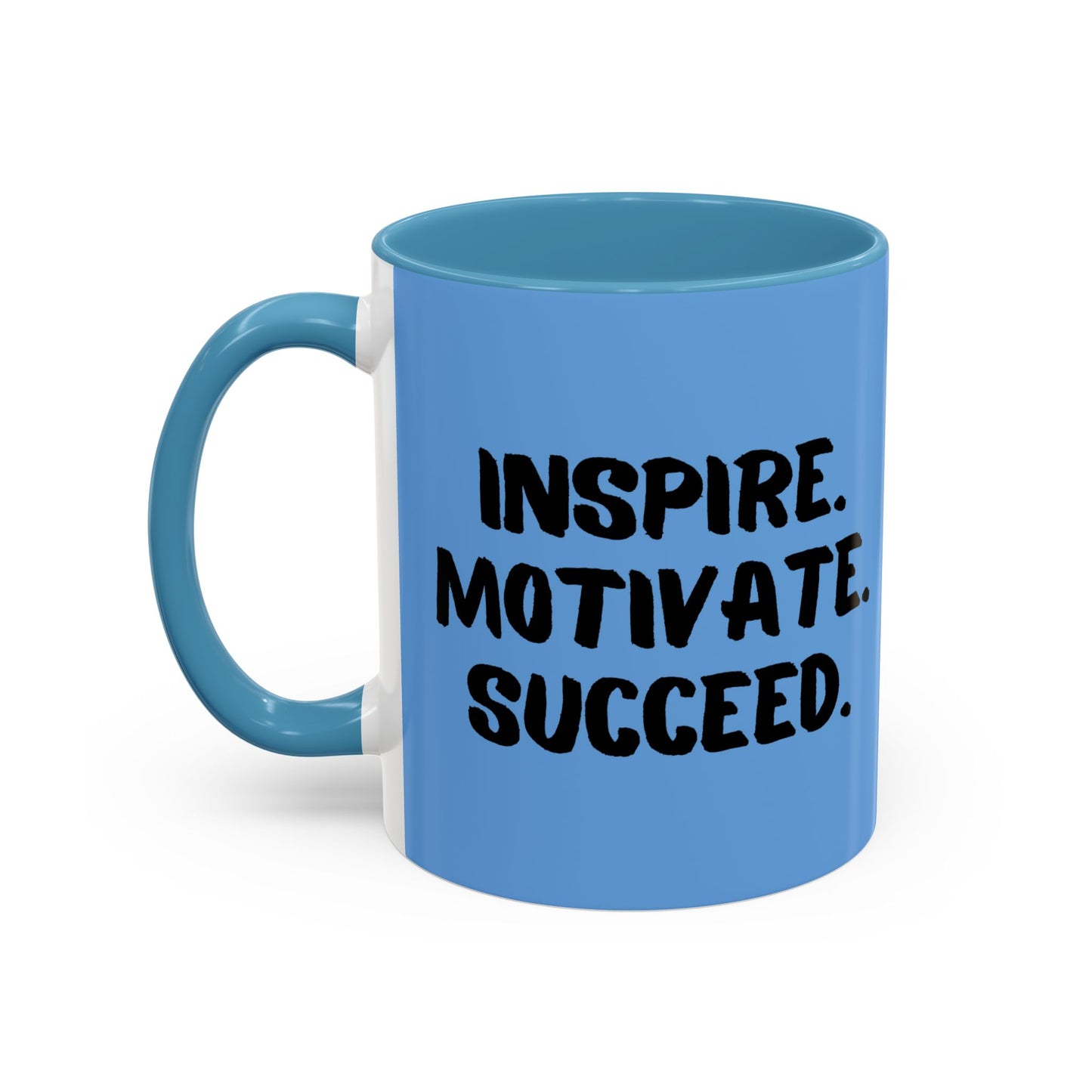 Inspire Motivate Succeed Accent Coffee Mug (11, 15oz)