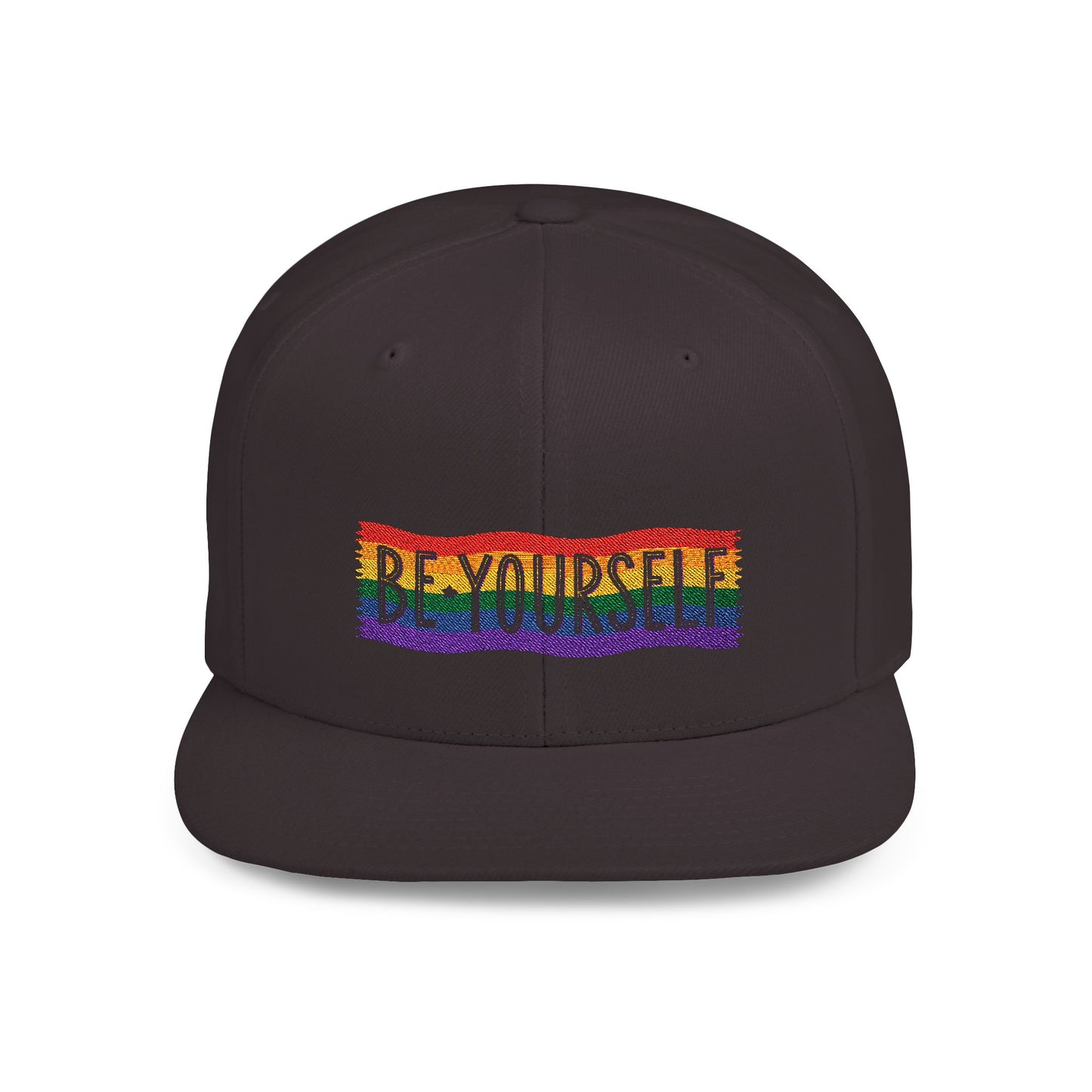 Be Yourself Flat Bill Snapback