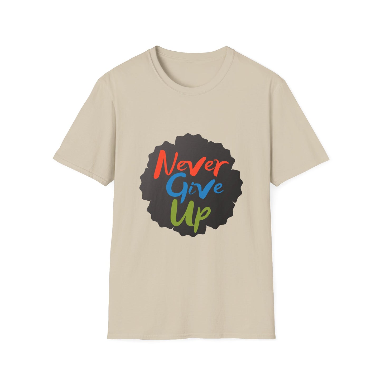 never give up Unisex Softstyle T-Shirt