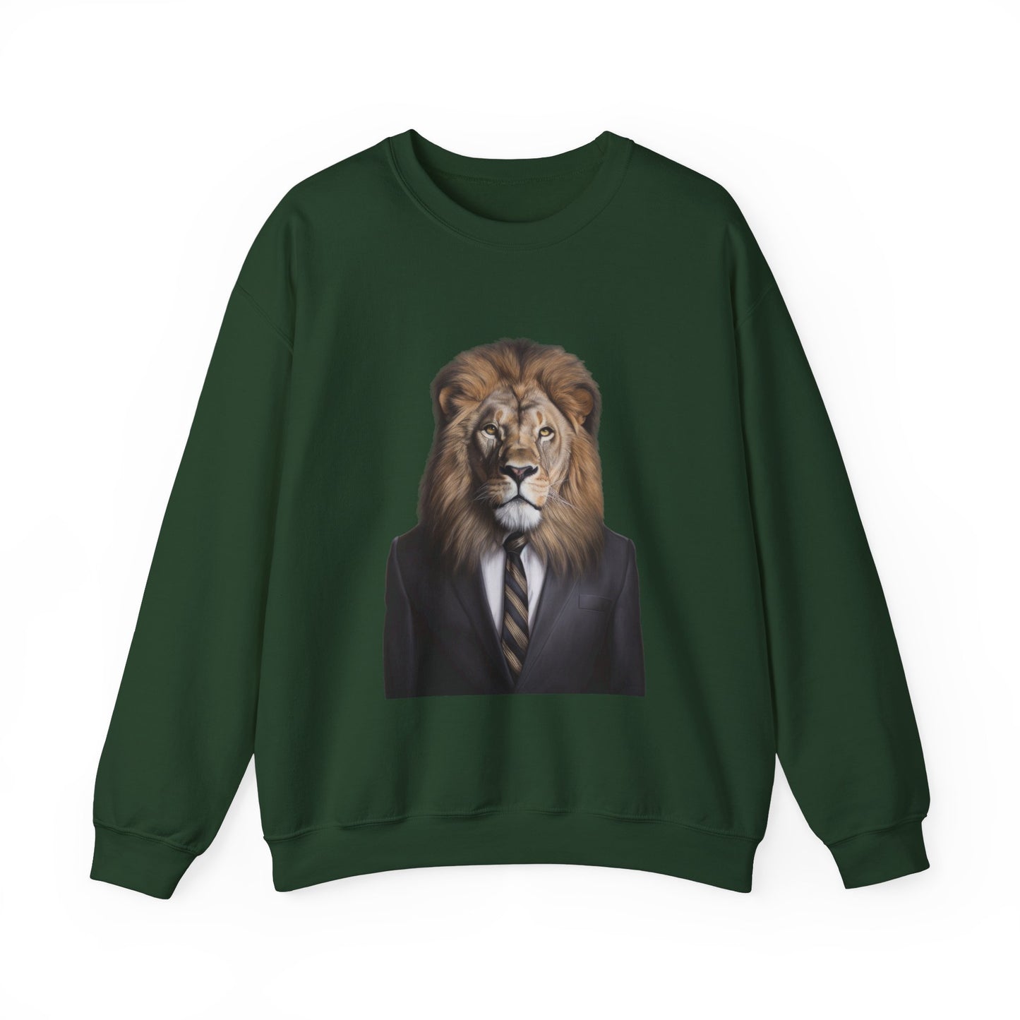 Lion Business Person Unisex Heavy Blend™ Crewneck Sweatshirt