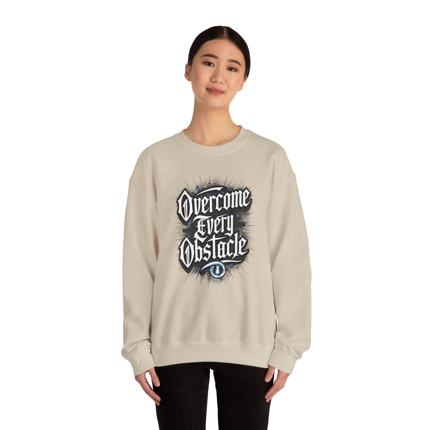 Overcome Every Obstacle Unisex Heavy Blend™ Crewneck Sweatshirt