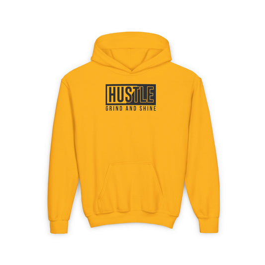 Hustle Grind And Shine Youth Heavy Blend Hooded Sweatshirt