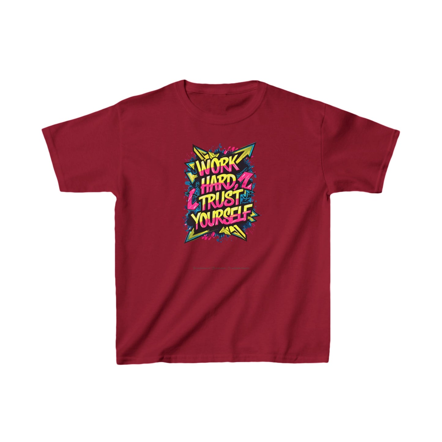 Work Hard Trust Yourself Kids Heavy Cotton™ Tee