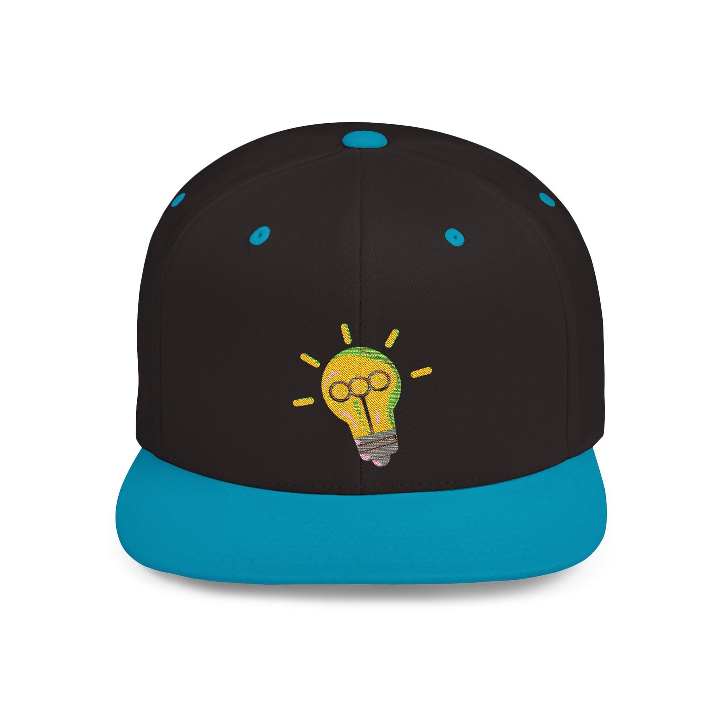Light Bulb Flat Bill Snapback